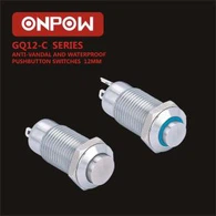 12-mm-Drucktastenschalter mit Rastfunktion